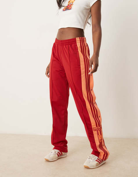 adidas Originals Adicolor Adibreak track pants in burgundy 