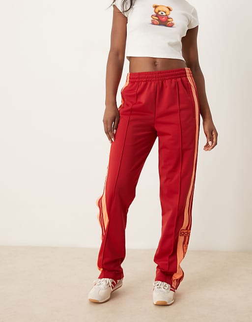 adidas Originals Adicolor Adibreak track pants in burgundy adidas Originals Adicolor Adibreak track pants in burgundy