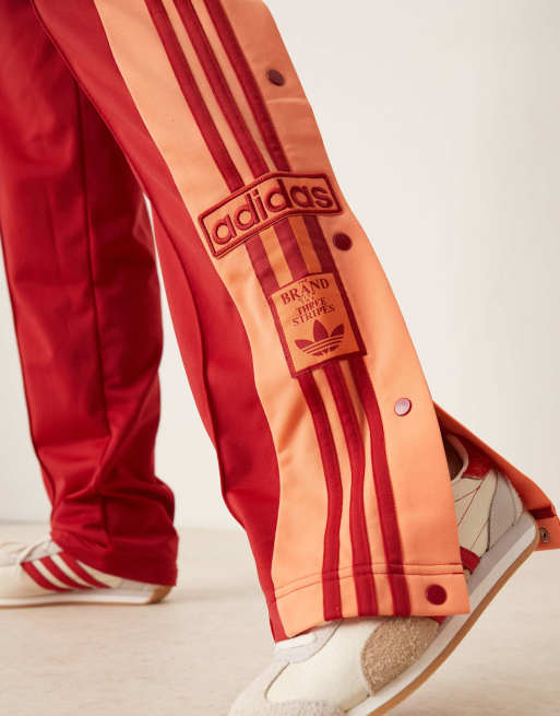 adidas Originals Adicolor Adibreak track pants in burgundy 