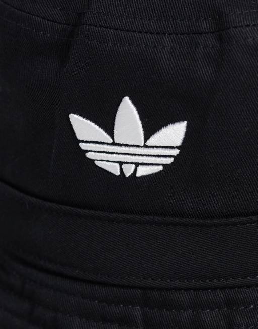 adidas Originals – adicolor – Anglerhut in Schwarz mit Dreiblatt-Logo, 2 von 3