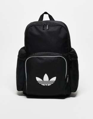 adidas Originals Adicolor backpack in black and white - view 1