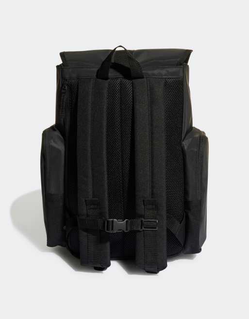 adidas Originals adicolor backpack with buckle fastening in black