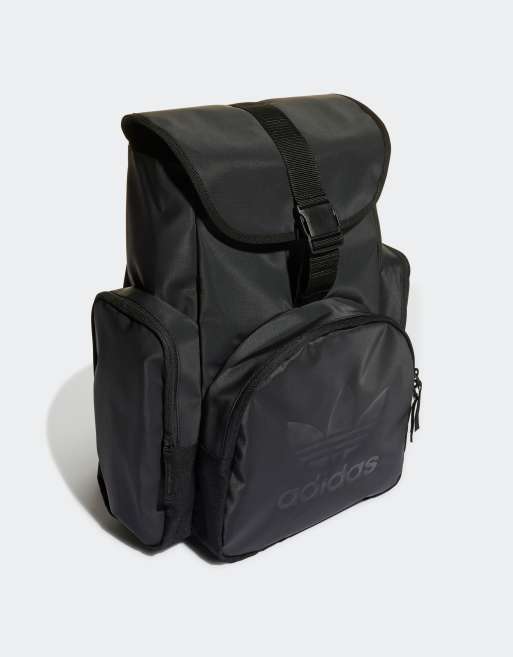 adidas Originals adicolor backpack with buckle fastening in black