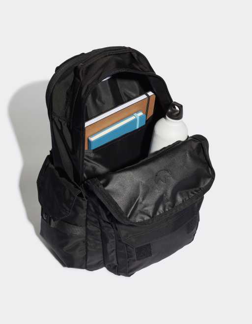 adidas Originals adicolor backpack with side pockets in black