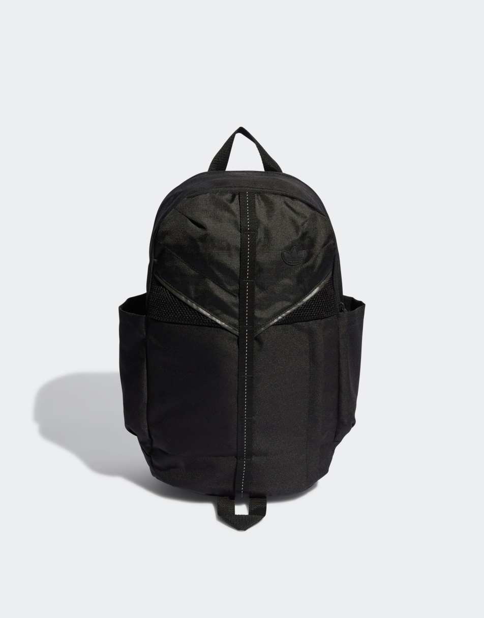 adidas Originals adicolor backpack with side pockets in black