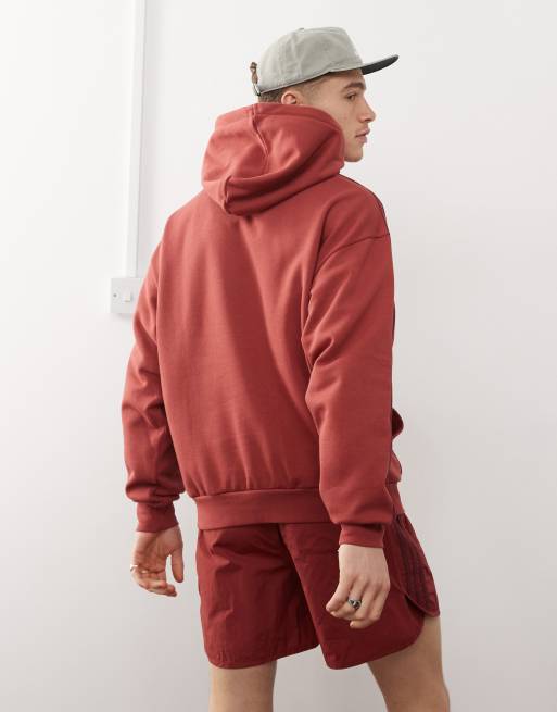 Red baggy hoodie new arrivals