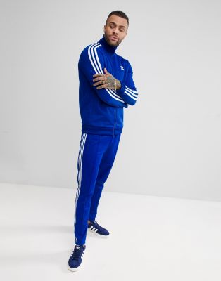 adidas beckenbauer tracksuit blue