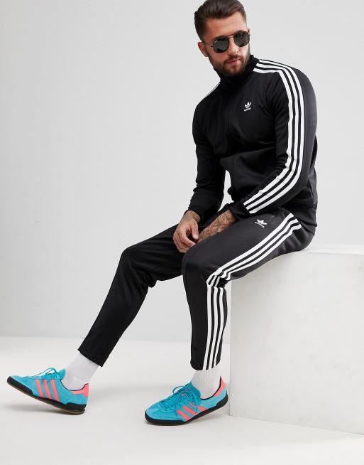 daño pastel saldar adidas Originals adicolor beckenbauer sweatpants in skinny fit in black |  ASOS