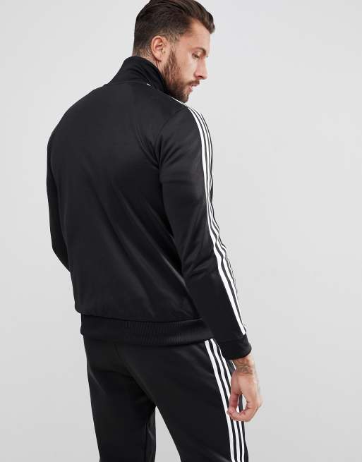 Adidas originals adicolor beckenbauer track jacket in black cw1250 outlet