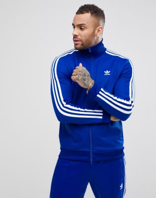 adidas beckenbauer jacket blue