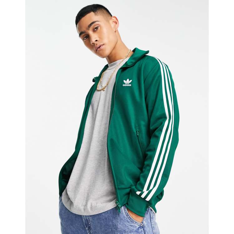 dark green adidas track jacket