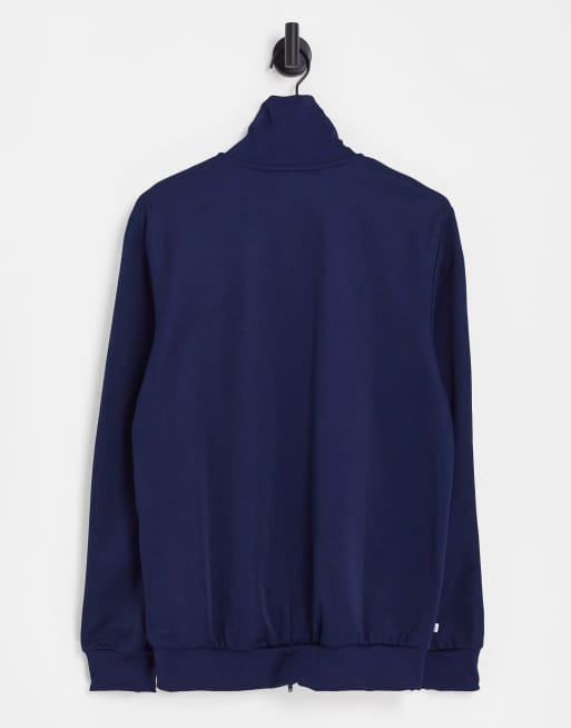 ジャケット・アウター Adidas BECKENBAUER Velour TRACK TOP Navy Adidas Originals Velour Beckenbauer Tracktop - Collegiate