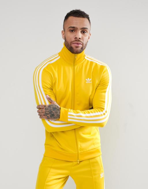 een vergoeding schild genezen adidas Originals adicolor Beckenbauer Track Jacket In Yellow CW1254 | ASOS