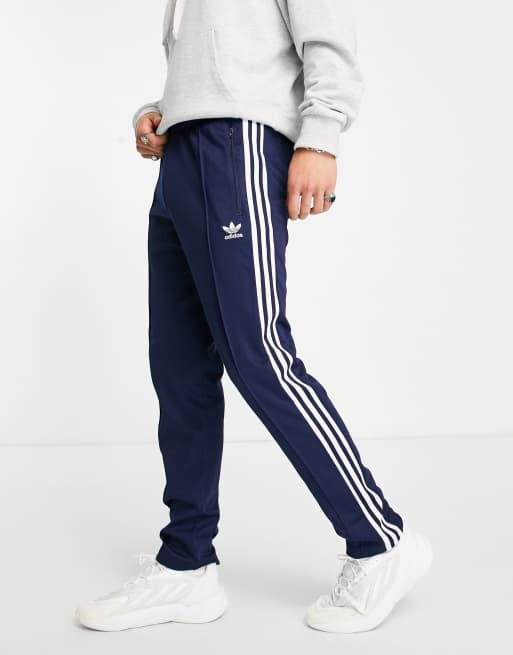 Adidas Women's Blue Version Slim Beckenbauer Track Pants