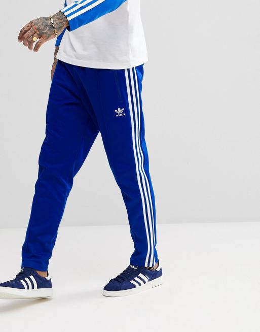 Adidas beckenbauer top tracksuit blue