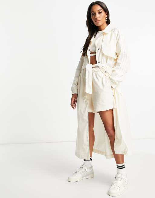 adidas Originals – adicolor – Beige trenchcoat