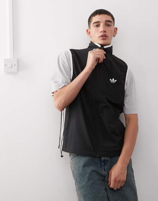 adidas Originals - Adicolor - Bodywarmer in zwart en wit