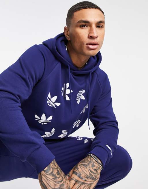 adidas Originals adicolor bold hoodie in navy ASOS