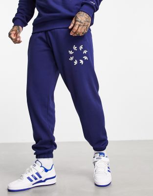 adidas Originals adicolor bold joggers in navy ASOS