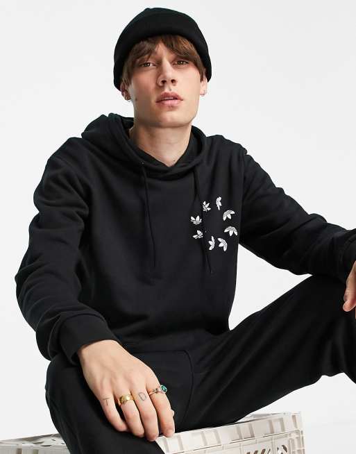 adidas Originals adicolor Bold logo hoodie in black