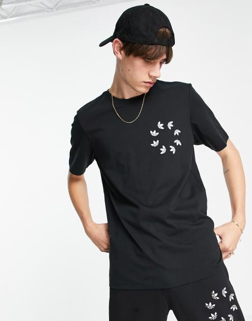 adidas Originals adicolor Bold logo t shirt in black ASOS