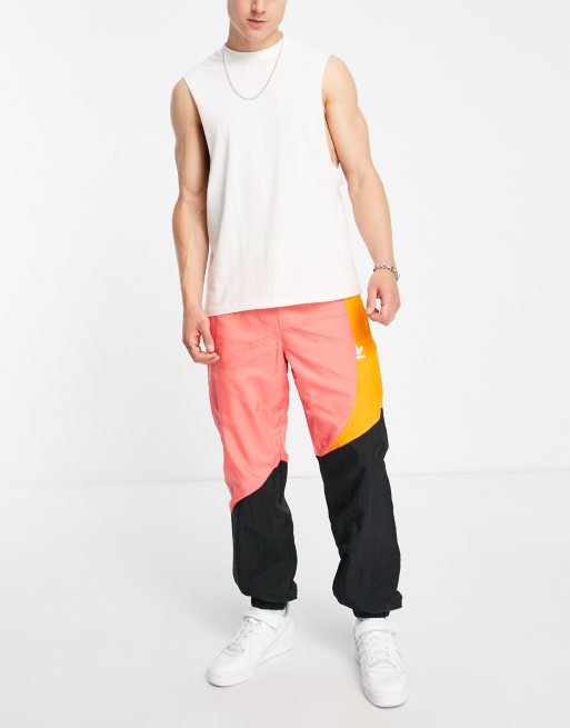 adidas Originals adicolor Bold mixing woven track pants in multi