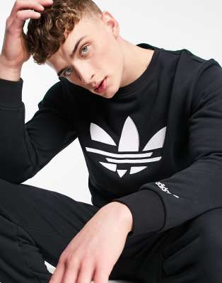 adidas Originals adicolor bold sweatshirt in black