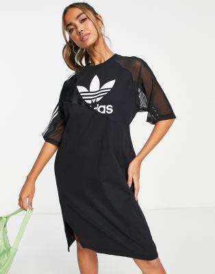 adidas Originals adicolor Bold t-shirt dress in black | ASOS