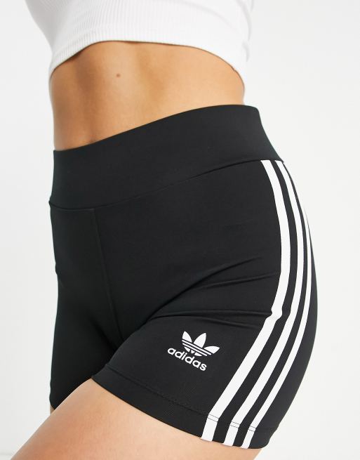 adidas Lounge Rib Booty Shorts - Black