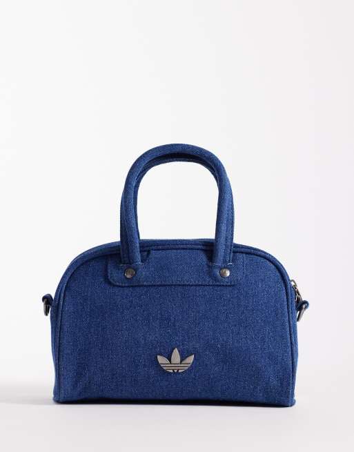 adidas Originals - adicolor - Borsa bowling piccola blu denim