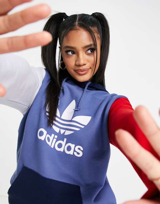 Blue adidas hoodie womens 2025