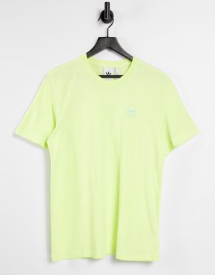 Adidas Originals Adicolor Boyfriend Fit Logo T-shirt In Yellow Tint In Yellow