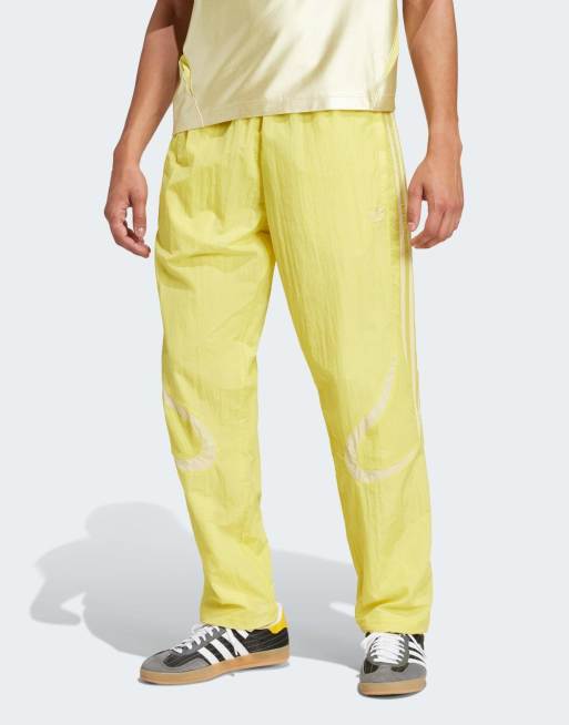 adidas Originals - Adicolor - Broek in jaren 2000 stijl in wit en geel