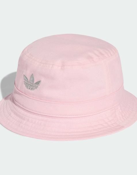 adidas Originals - Adicolor - Bucket hat met trefoil in helder roze - view 1