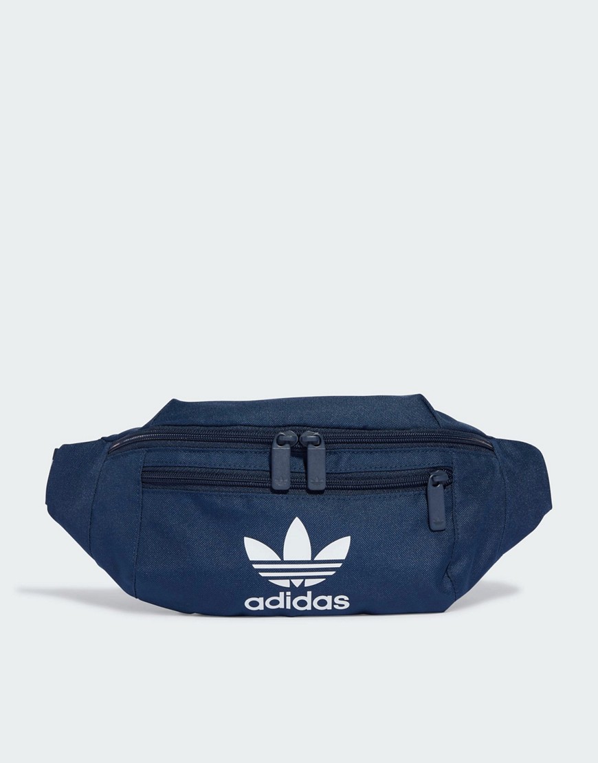 adidas Originals Adicolor bum bag in dark blue