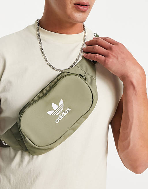 Bags adidas Originals adicolor bum bag in khaki with branded strap 