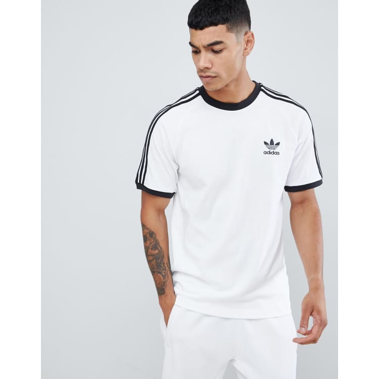 adidas Originals adicolor california t shirt in white cw1203