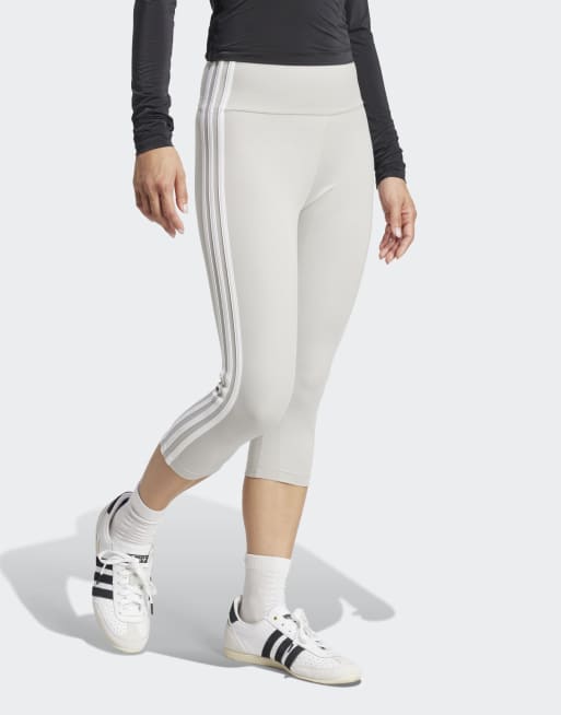 adidas Originals - Adicolor - Capri legging met 3-Stripes in grijs