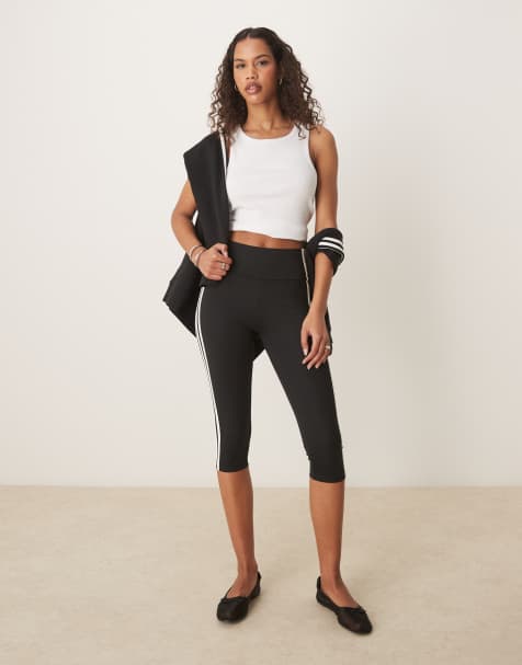 adidas Originals Adicolor capri leggings in black - view 1