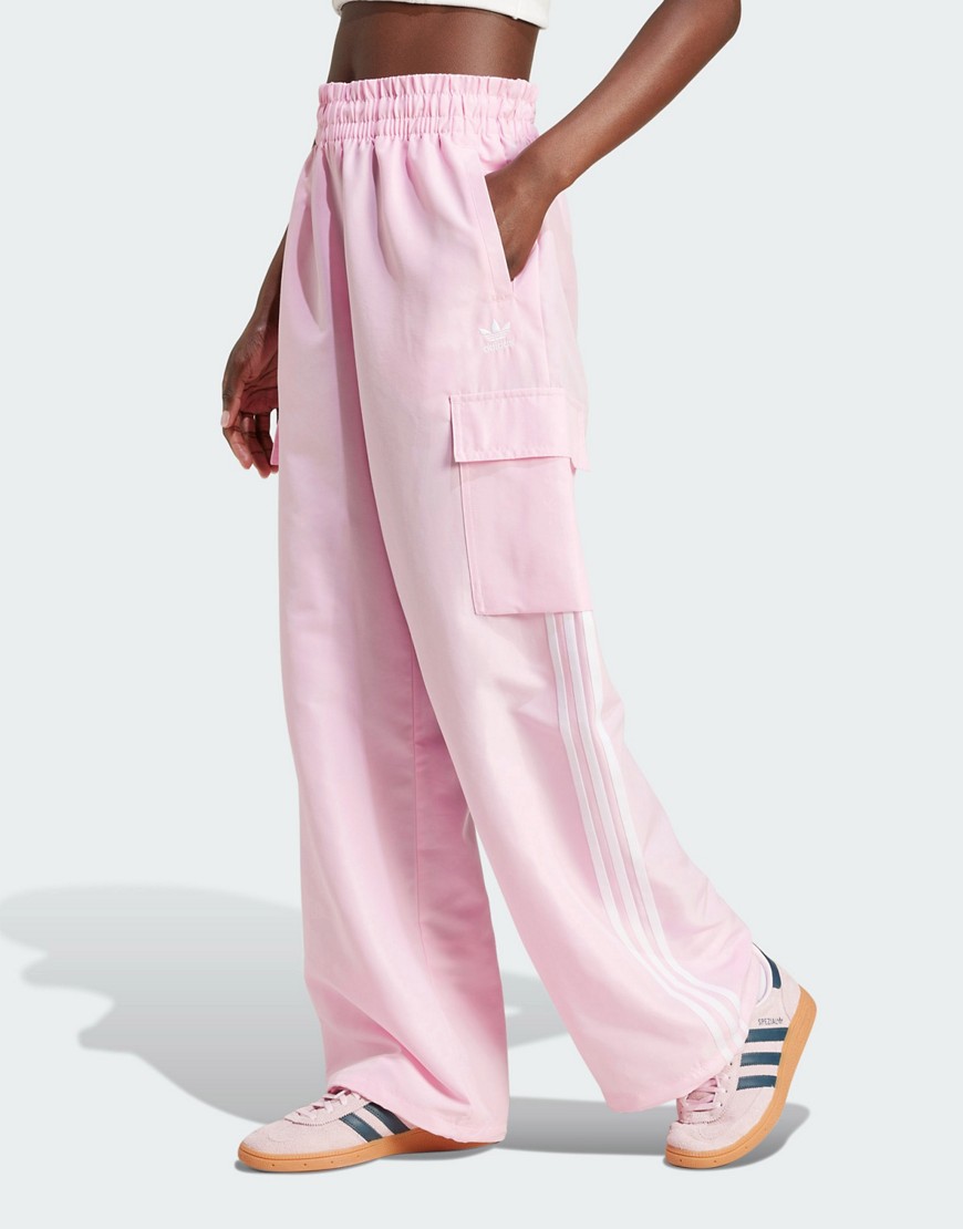 adidas Originals Adicolor cargo pants in pink