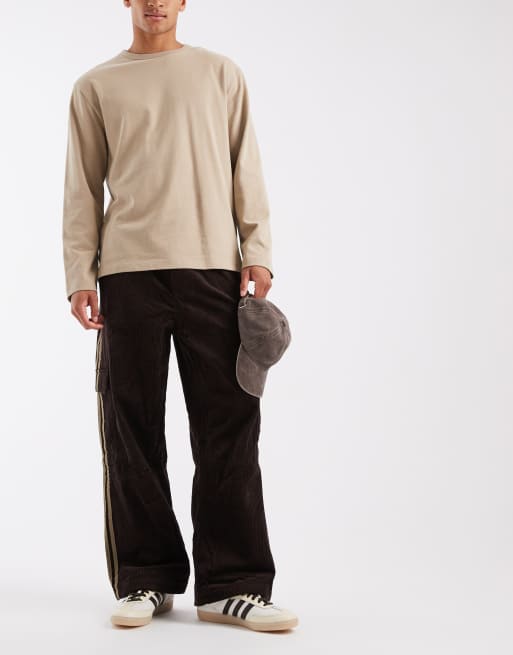 adidas Originals – Adicolor – Cargohose aus Cord in Aurora Coffee, 2 von 5