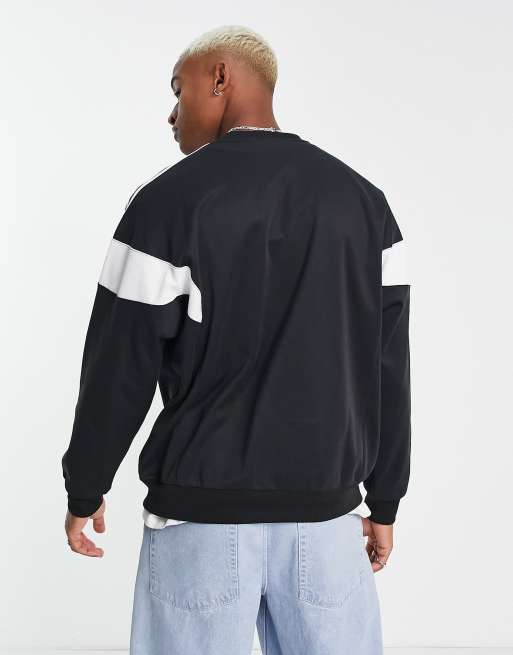 adidas Originals adicolor Challenger sweatshirt in black