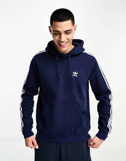 adidas Originals – adicolor – Ciemnoniebieska bluza z kapturem