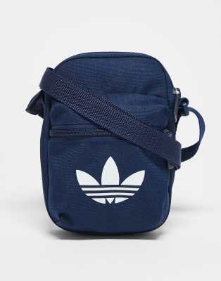 adidas Originals Adicolor classic festival bag in night indigo-Blue