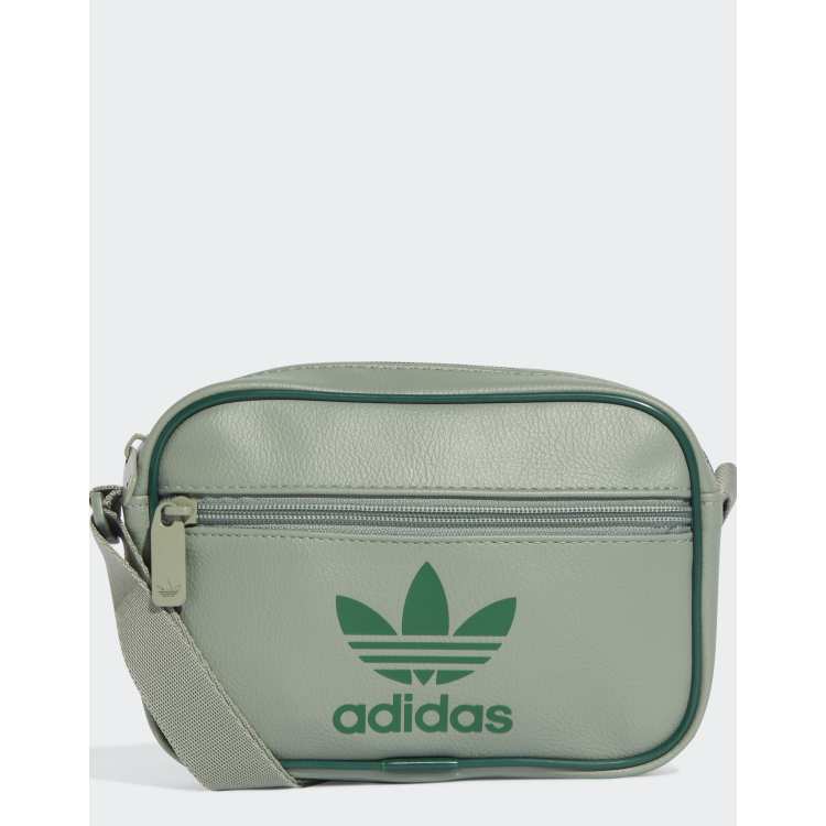 adidas Originals Adicolor classic mini airliner bag in silver