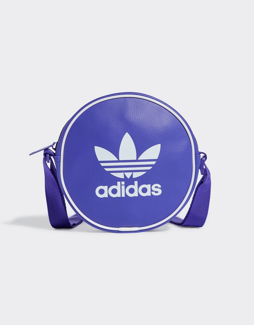 adidas Originals Adicolor Classic Round Bag in purple-Black