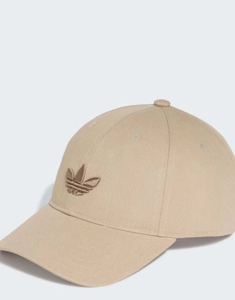 adidas Originals Adicolor classic trefoil baseball cap in khaki three - view 1