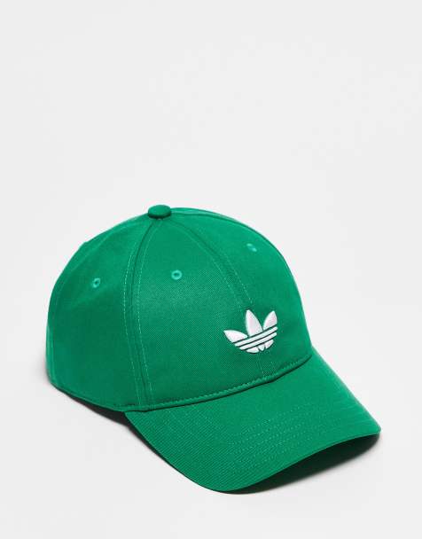 adidas Originals Adicolor classic trefoil baseball cap in semi court green - view 1