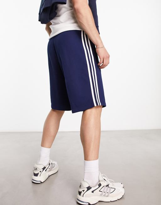 adidas Originals adicolor classics 3 stripe shorts in navy