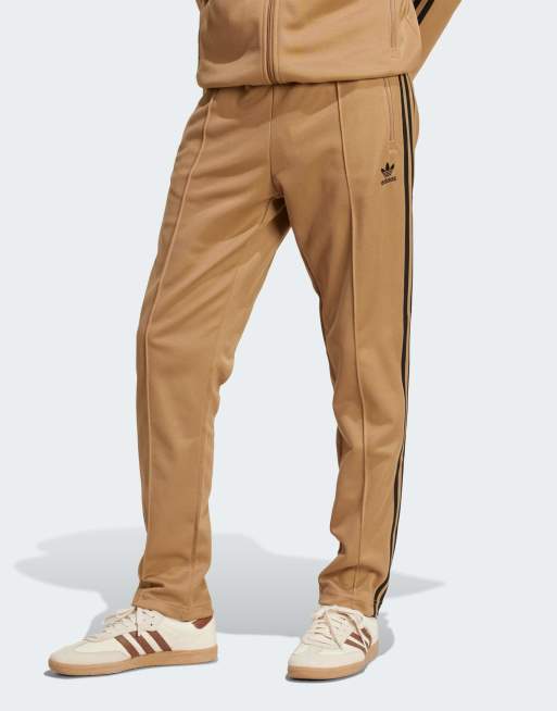 adidas Originals – Adicolor Classics Beckenbauer – Beżowo-czarne spodnie dresowe
